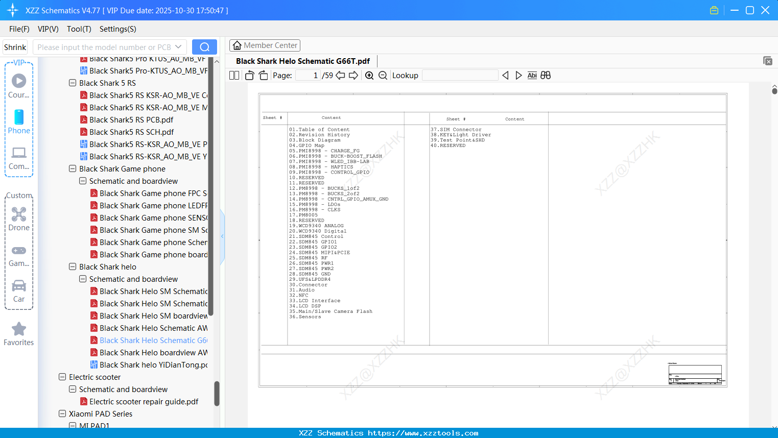 Xiaomi Black Shark Helo Schematic G66T